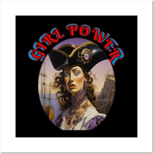 Girl power pirate princess Posters and Art